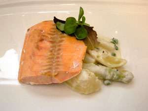 .. wildlachs mit spargel