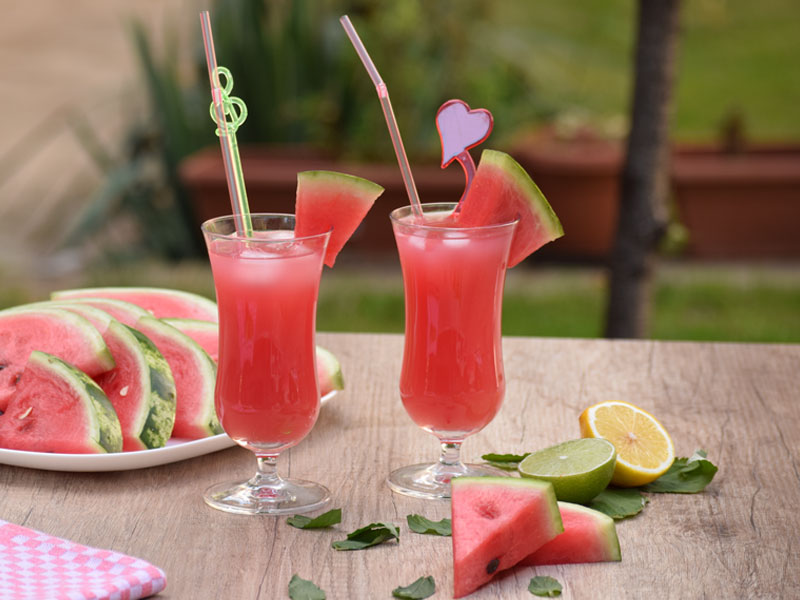 .. wassermelonen-limonade mit tonic