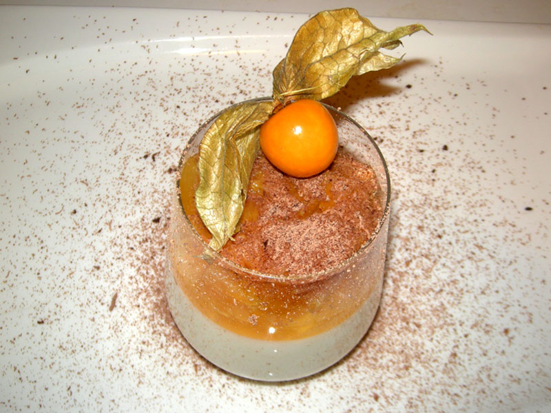 .. buttermilchpudding mit orangenragout