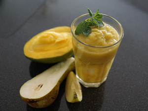 .. birne-mango smoothie