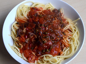 .. spaghetti putanesca