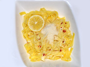 .. pasta al limone