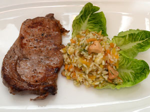 .. steak vom weiderind mit krbisrisotto